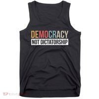 Democracy Not Dictatorship Tank Top thumb 0