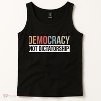 Democracy Not Dictatorship Tank Top thumb 2