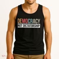 Democracy Not Dictatorship Tank Top thumb 3
