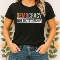 Democracy Not Dictatorship Women's T-Shirt thumb 2
