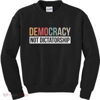 Democracy Not Dictatorship Kids Sweatshirt thumb 0