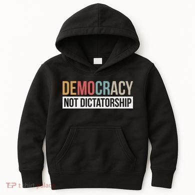Democracy Not Dictatorship Kids Hoodie