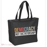 Democracy Not Dictatorship Tote Bag thumb 2