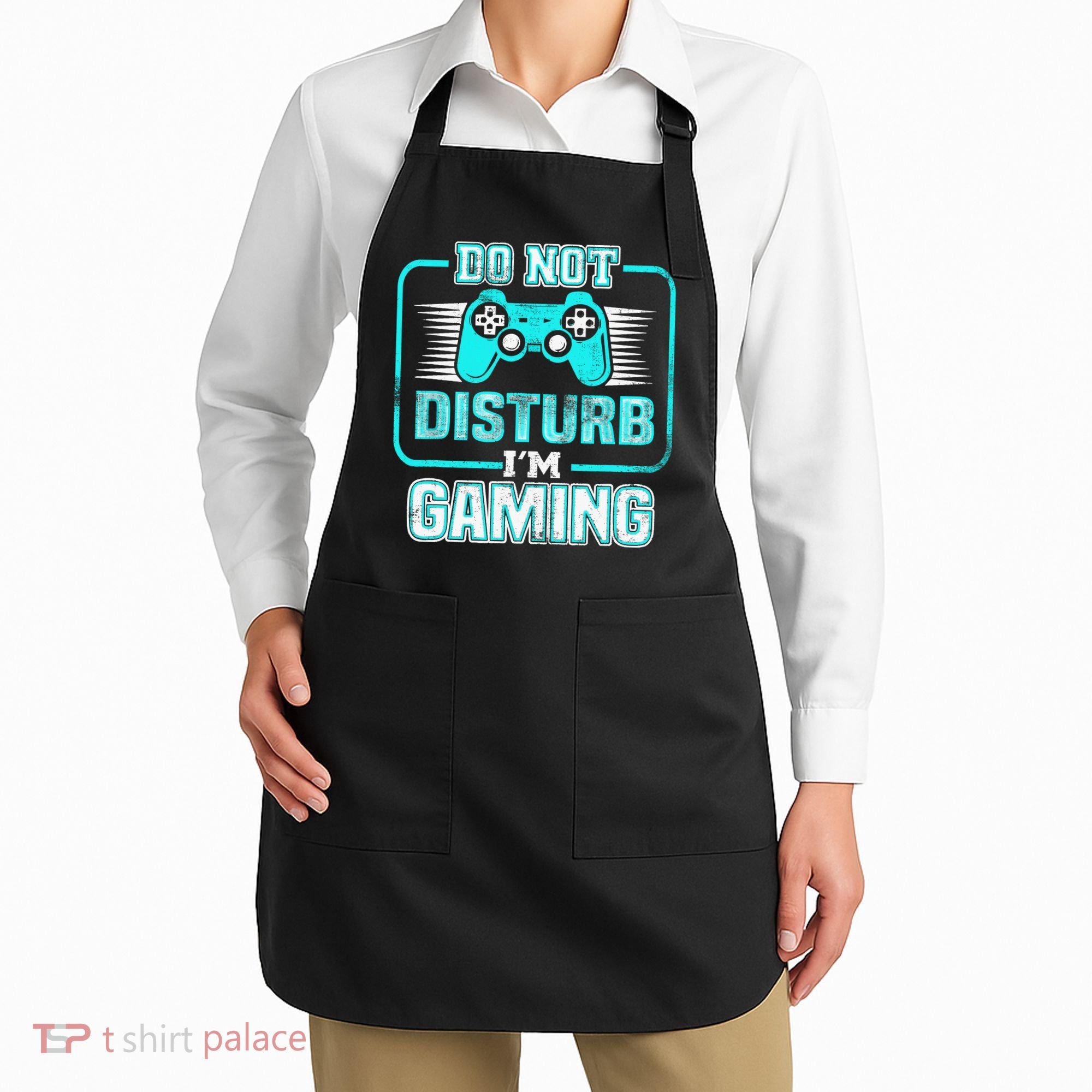 Do Not Disturb I'm Gaming Funny Gamer Video Games Boys Apron