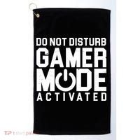 Do Not Disturb Gamer Mode Activated Golf Towel thumb 0