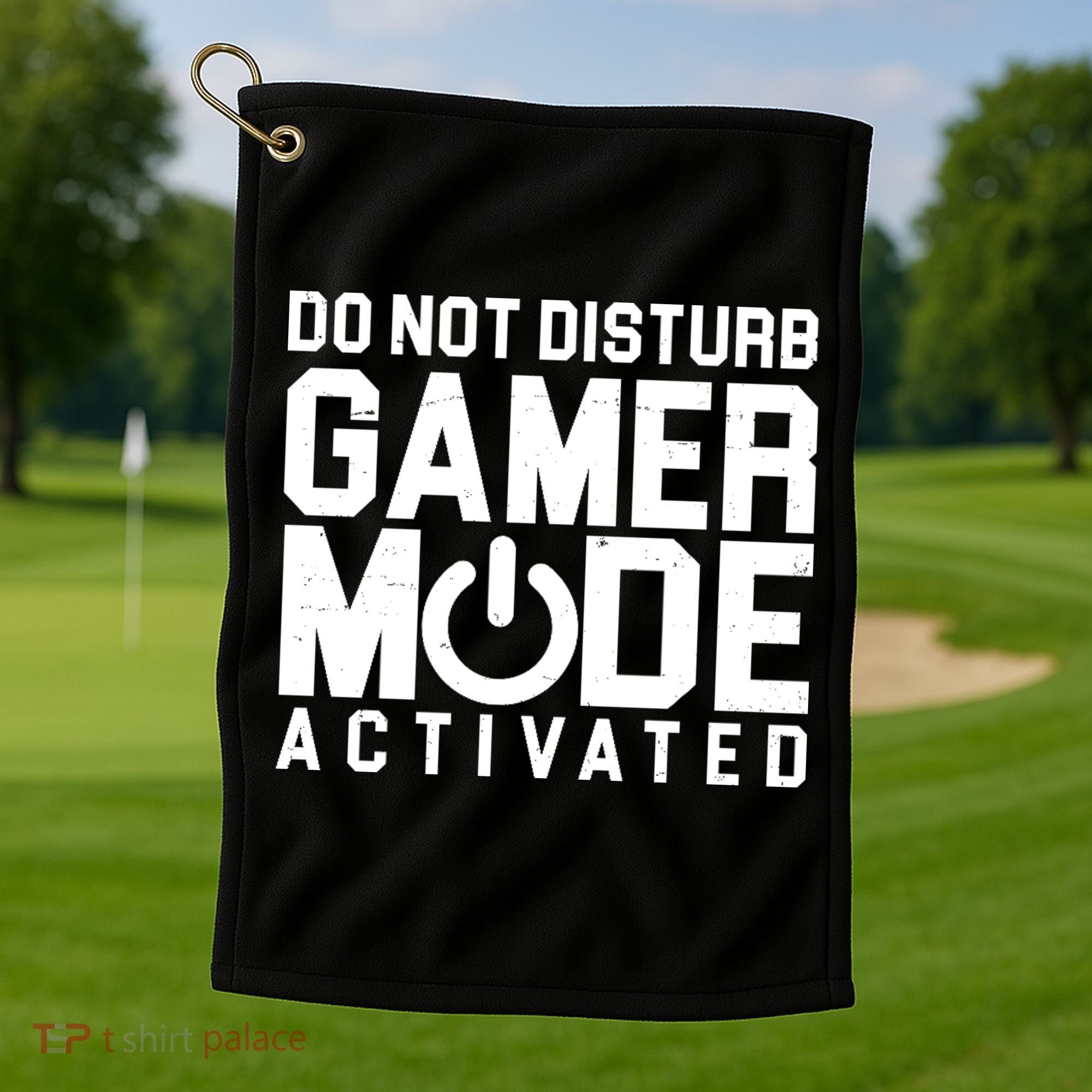 Do Not Disturb Gamer Mode Activated Golf Towel