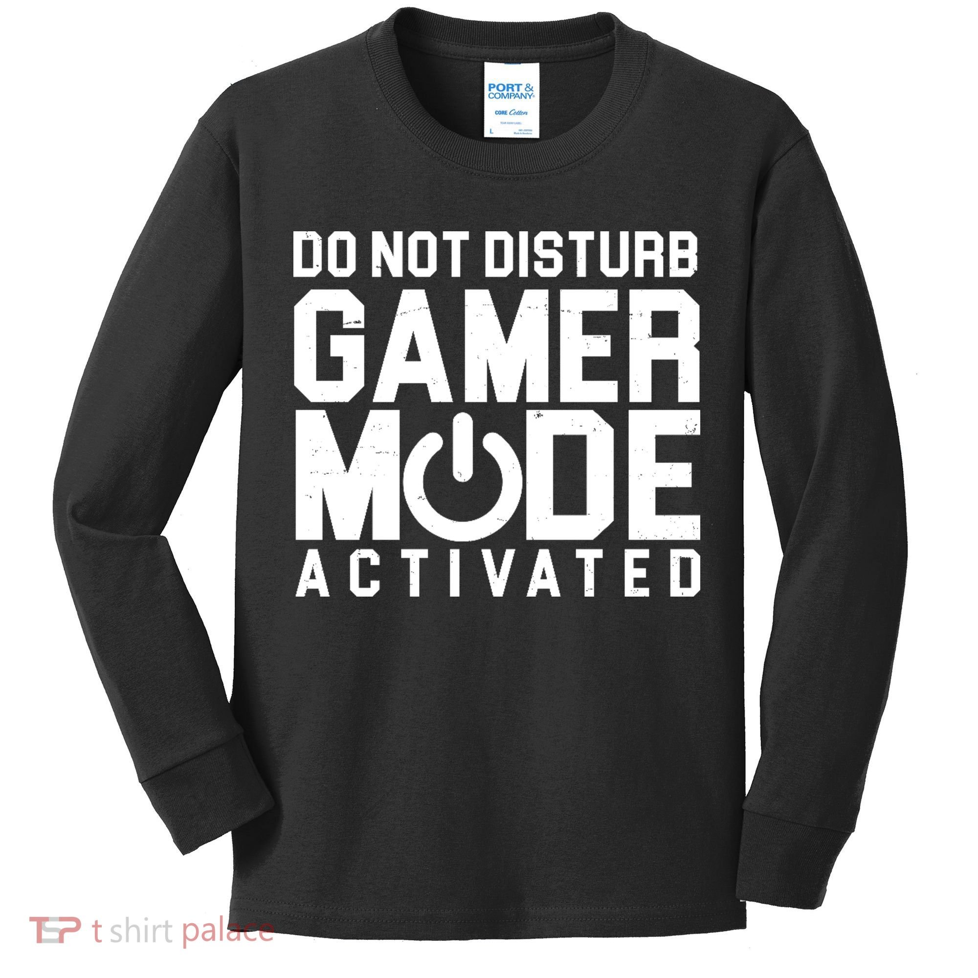 Do Not Disturb Gamer Mode Activated Kids Long Sleeve Shirt