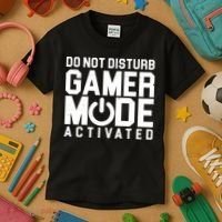 Do Not Disturb Gamer Mode Activated Kids T-Shirt thumb 3
