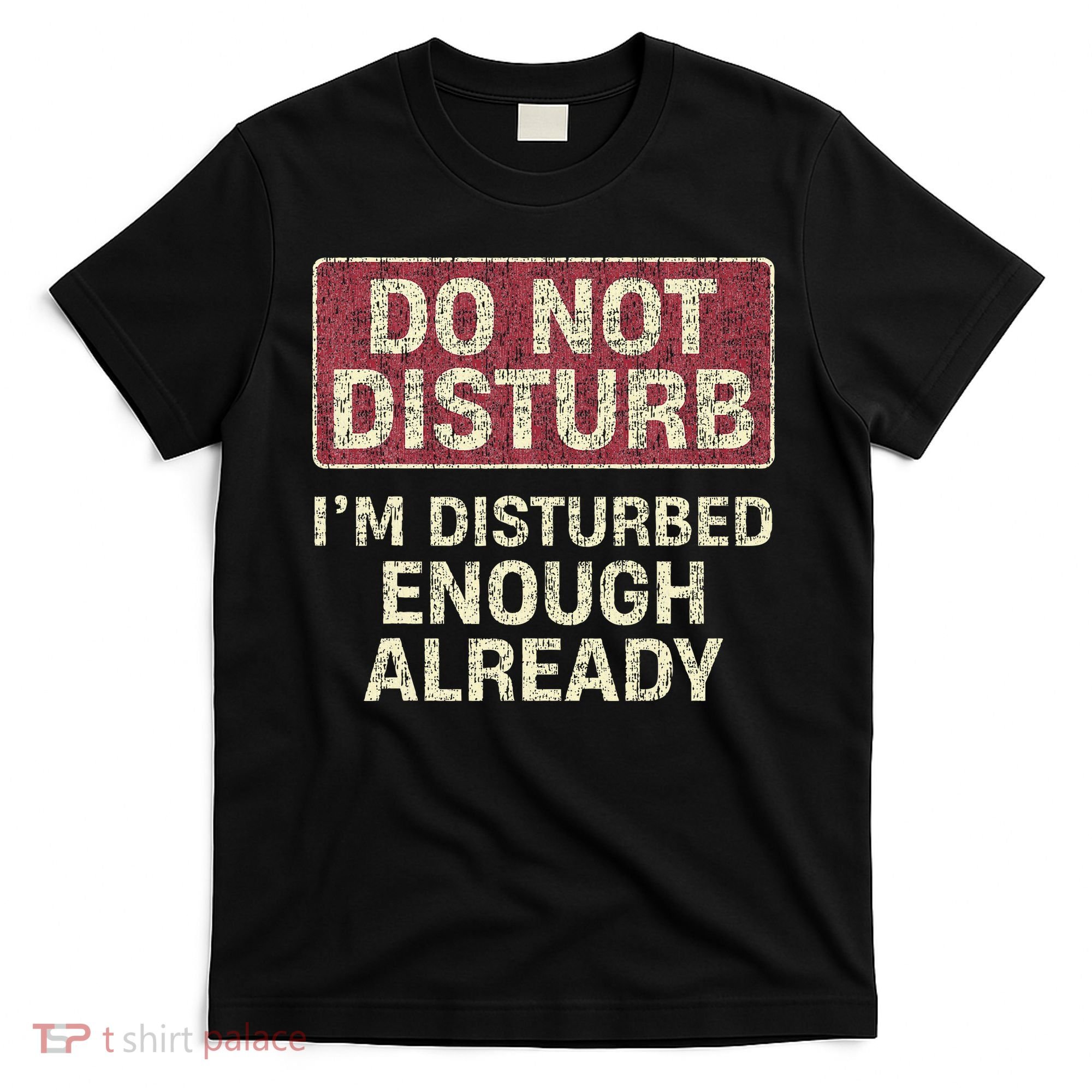 Do Not Disturb IM Disturbed Enough Already Sarcastic T-Shirt