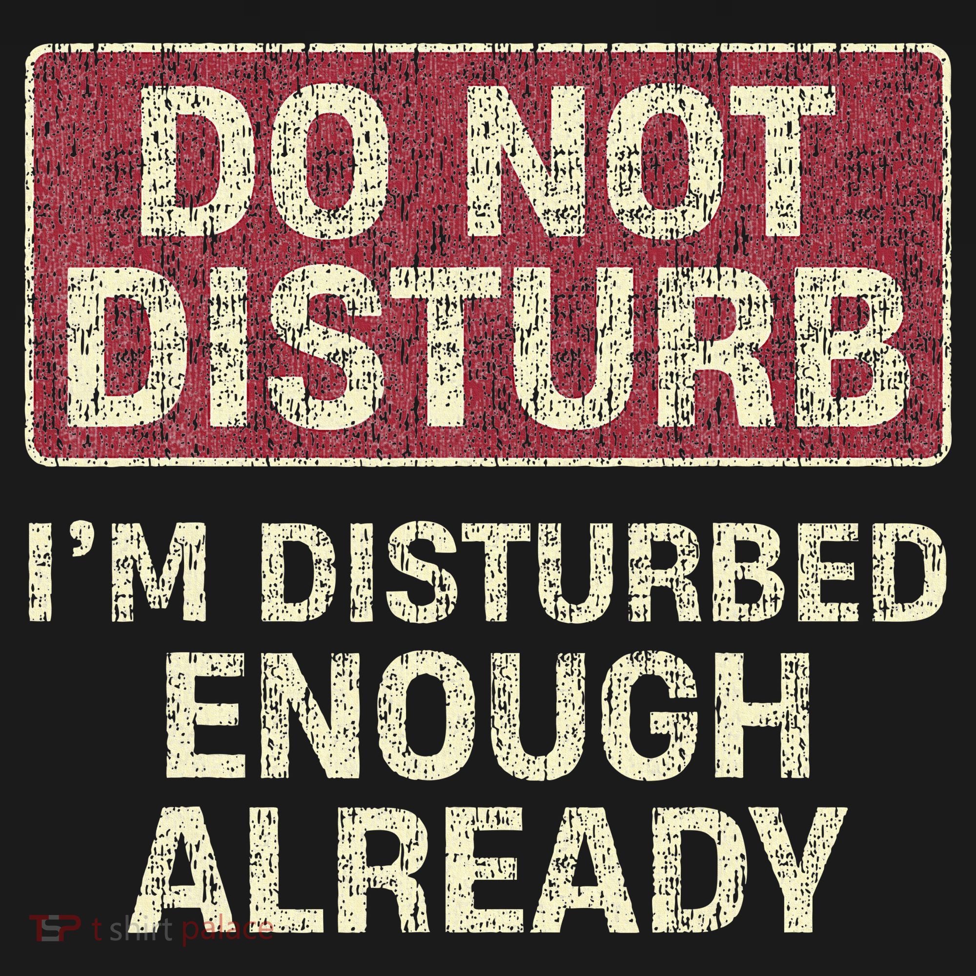 Do Not Disturb IM Disturbed Enough Already Sarcastic Pajama Set