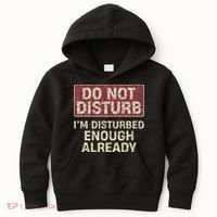 Do Not Disturb IM Disturbed Enough Already Sarcastic Kids Hoodie thumb 0