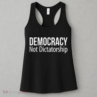 Democracy Not Dictatorship Women's Tank Top thumb 3