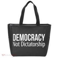 Democracy Not Dictatorship Tote Bag thumb 0