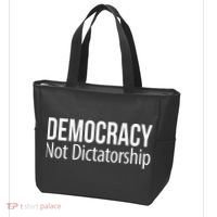 Democracy Not Dictatorship Tote Bag thumb 3