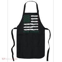 Dope Nation Flag Marijuana 420 Leaf Weed Weed Day Cannabis Funny Apron thumb 0