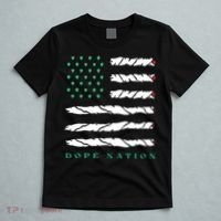 Dope Nation Flag Marijuana 420 Leaf Weed Weed Day Cannabis Funny T-Shirt thumb 5
