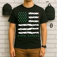 Dope Nation Flag Marijuana 420 Leaf Weed Weed Day Cannabis Funny T-Shirt thumb 6