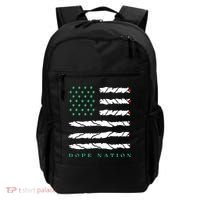 Dope Nation Flag Marijuana 420 Leaf Weed Weed Day Cannabis Funny Backpack thumb 0