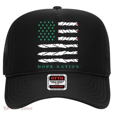 Dope Nation Flag Marijuana 420 Leaf Weed Weed Day Cannabis Funny Hat
