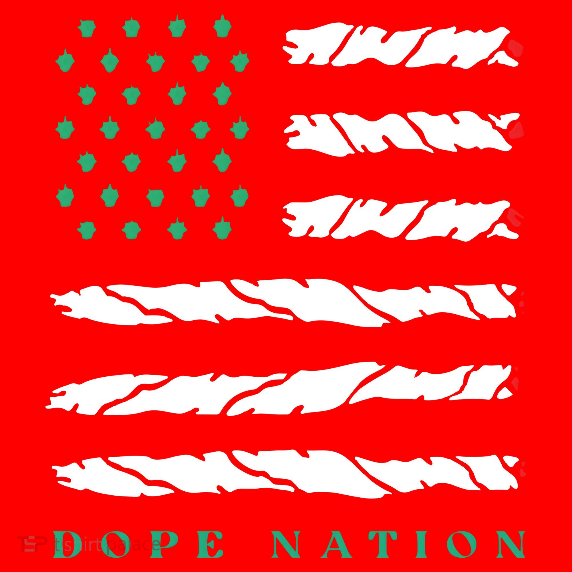 Dope Nation Flag Marijuana 420 Leaf Weed Weed Day Cannabis Funny Santa Hat