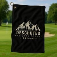 Deschutes National Forest Oregon Golf Towel thumb 1