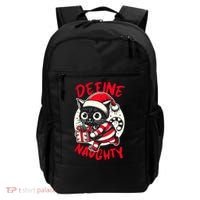 Define Naughty Funny Naughty Cat Christmas Backpack thumb 0