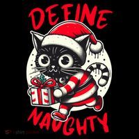 Define Naughty Funny Naughty Cat Christmas Coffee Mug thumb 5