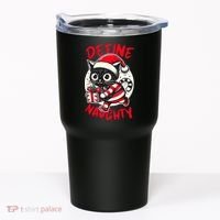 Define Naughty Funny Naughty Cat Christmas Tumbler thumb 0
