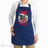 Define Naughty Funny Naughty Cat Christmas Apron thumb 2