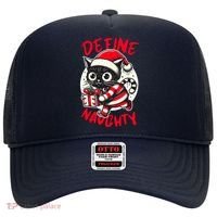 Define Naughty Funny Naughty Cat Christmas Hat thumb 0