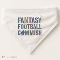 Drafting Night Fantasy Football Commish Dibs On Commissioner USA-Made Doggie Bandana thumb 0