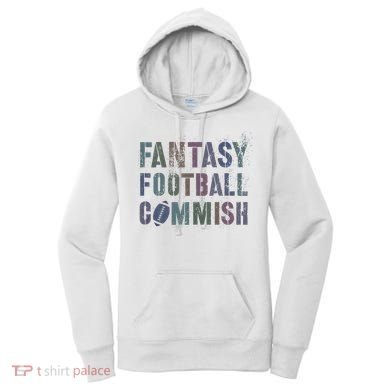 Drafting Night Fantasy Football Commish Dibs On Commissioner Women's Hoodie