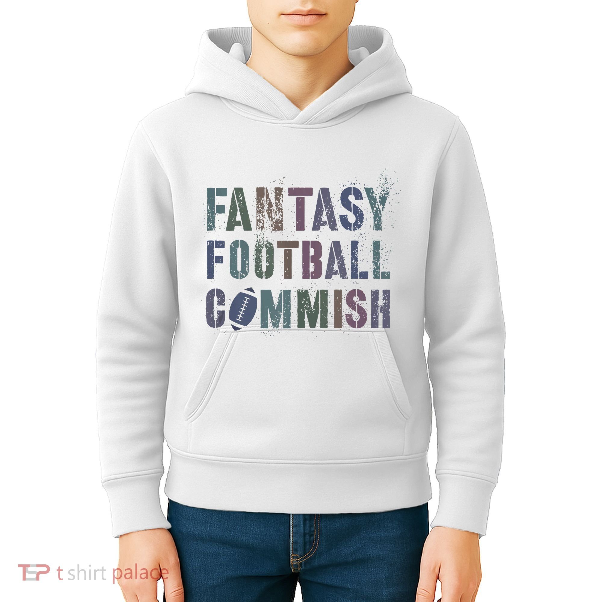 Drafting Night Fantasy Football Commish Dibs On Commissioner Kids Hoodie