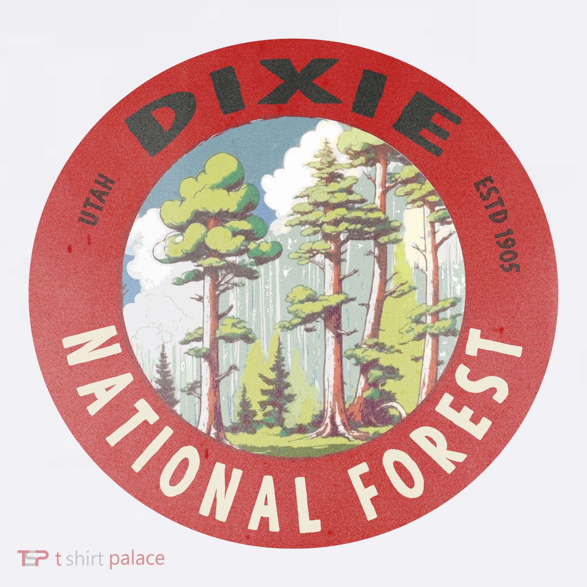 Dixie National Forest Utah Comfort Colors Garment-Dyed Hooded Sweatshirt