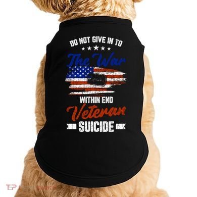 Do Not Give Into The War Within Happy Veterans Day Graphic Gift Doggie Tank