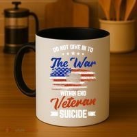 Do Not Give Into The War Within Happy Veterans Day Graphic Gift Coffee Mug thumb 4