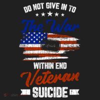 Do Not Give Into The War Within Happy Veterans Day Graphic Gift Beanie thumb 2