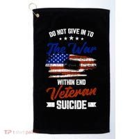 Do Not Give Into The War Within Happy Veterans Day Graphic Gift Golf Towel thumb 0