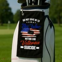 Do Not Give Into The War Within Happy Veterans Day Graphic Gift Golf Towel thumb 2