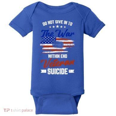 Do Not Give Into The War Within Happy Veterans Day Graphic Gift Baby Bodysuit