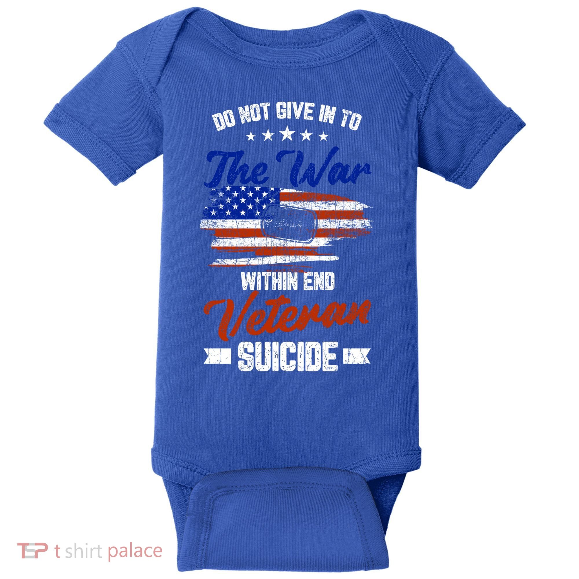 Do Not Give Into The War Within Happy Veterans Day Graphic Gift Baby Bodysuit