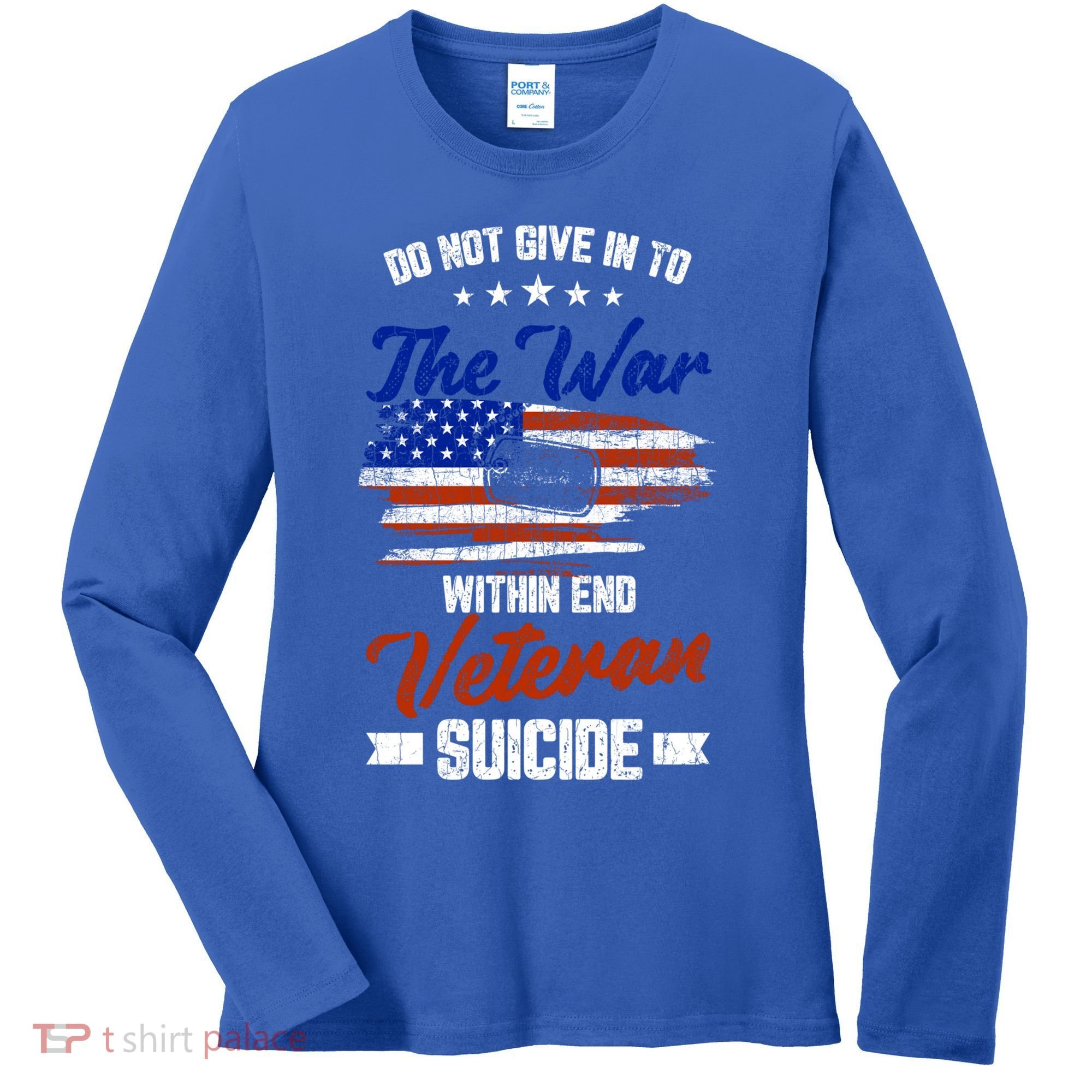 Do Not Give Into The War Within Happy Veterans Day Graphic Gift Women's Long Sleeve Shirt