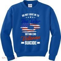Do Not Give Into The War Within Happy Veterans Day Graphic Gift Kids Sweatshirt thumb 0