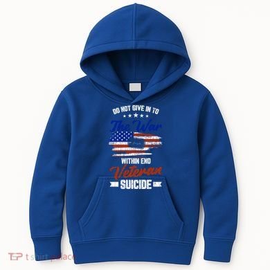 Do Not Give Into The War Within Happy Veterans Day Graphic Gift Kids Hoodie