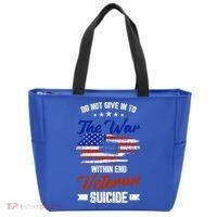 Do Not Give Into The War Within Happy Veterans Day Graphic Gift Tote Bag thumb 0