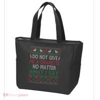 Do Not Give Me Cigarette No Matter What I Say Ugly Christmas Tote Bag thumb 3