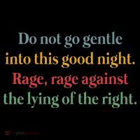 Do Not Go Gentle Into This Good Night Rage Against The Lying Women's Hoodie thumb 2