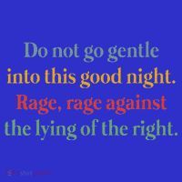 Do Not Go Gentle Into This Good Night Rage Against The Lying Women's Tank Top thumb 5