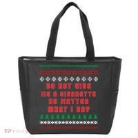 Do Not Give Me Cigarette No Matter What I Say Ugly Christmas Tote Bag thumb 0
