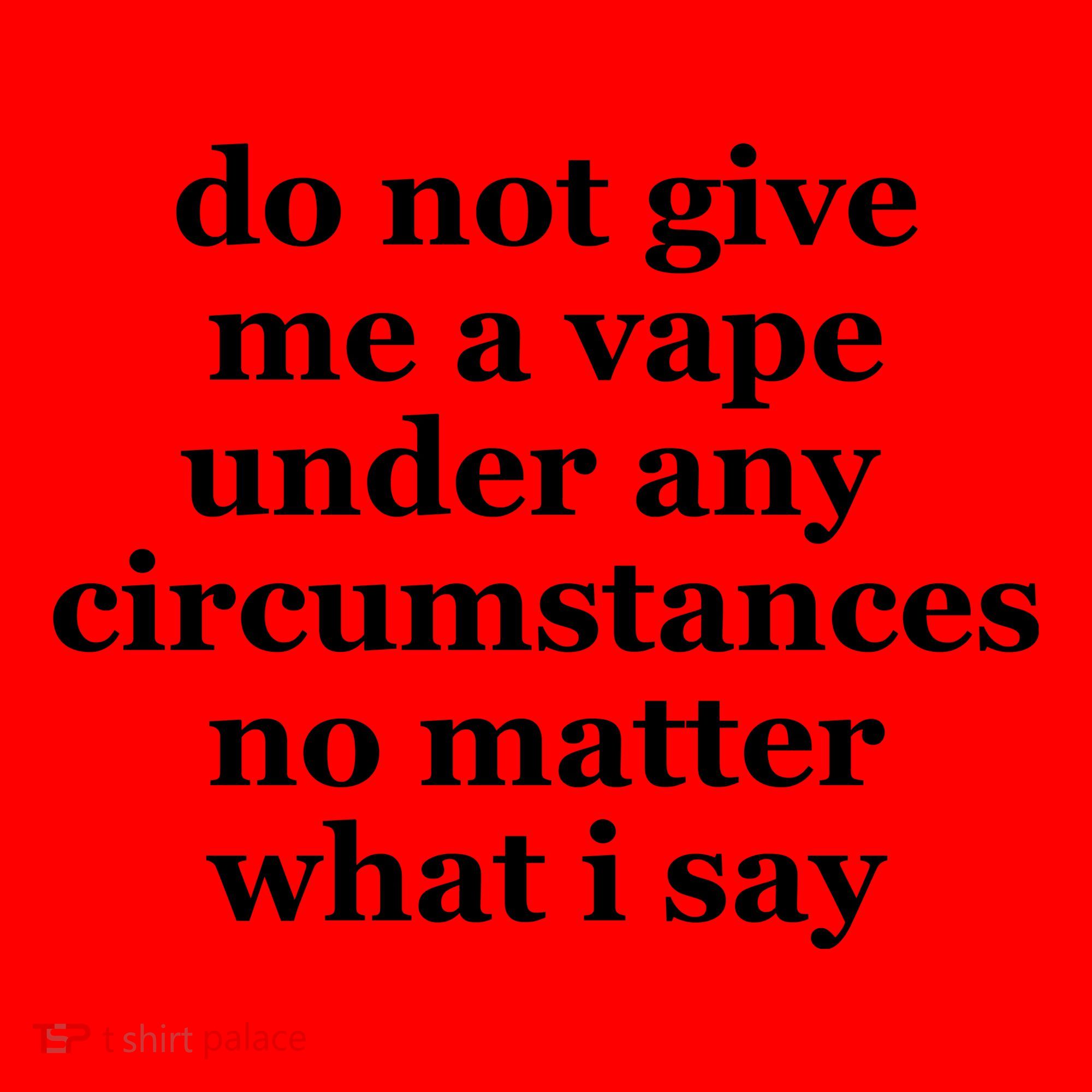 Do Not Give Me A Vape Under Any Circumstance No Matter What I Say Santa Hat